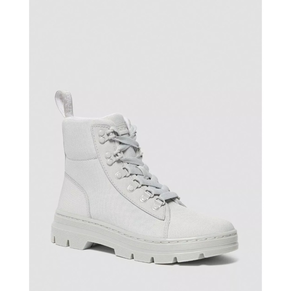 Dr Martens Combs Tech Utility Boots Light Grey Ajax Extra Tough Poly‎ Size 9